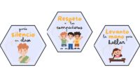 Este recurso consiste en una serie de normas básicas para el aula, presentadas en tarjetas con forma de hexágono, ideales para crear un mural o tablero de normas de clase […]