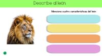 El recurso propone una actividad en la que los niños reciben fichas con imágenes de animales y deberán indicar cuatro características descriptivas de dicho animal.  Esta actividad obliga a los […]