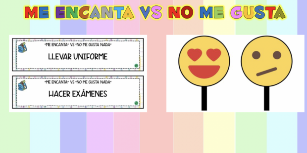 Dinámica para los primeros días de clase: Me encanta vs No me gusta