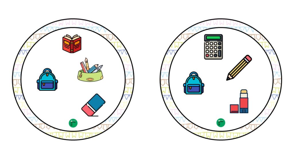Dobble es un juego de cartas en el que los jugadores deben encontrar el único objeto que se repite entre dos cartas. En esta versión escolar, las cartas están decoradas […]