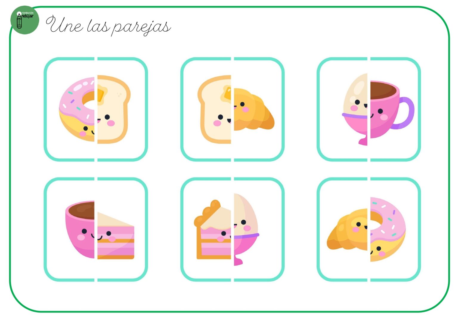 Trabajamos la atención con los más peques une las parejas -Orientacion ...