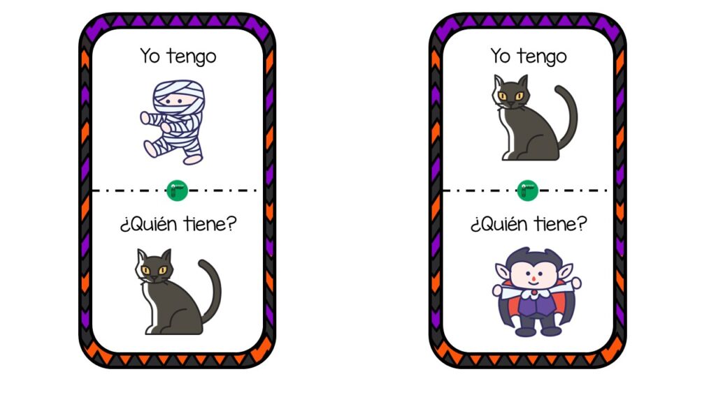 El juego «¿Quién tiene? Yo tengo…» es una actividad interactiva donde los estudiantes utilizan tarjetas con vocabulario relacionado con Halloween, como «calabaza», «fantasma» o «araña» . Cada tarjeta contiene una […]
