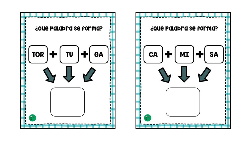 El siguiente recurso consiste en una serie de tarjetas que contienen la unión de tres sílabas en cada una. Por ejemplo, en una tarjeta podría aparecer la sílaba «ca» , […]