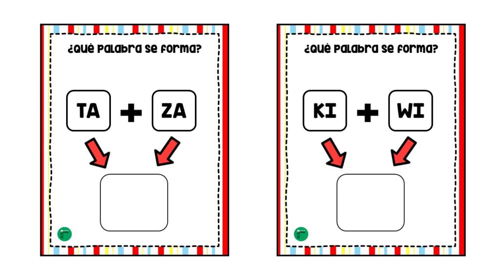 El siguiente recurso consiste en una serie de tarjetas que contienen la unión de dos sílabas en cada una. Por ejemplo, en una tarjeta podría aparecer la sílaba «ca» y […]