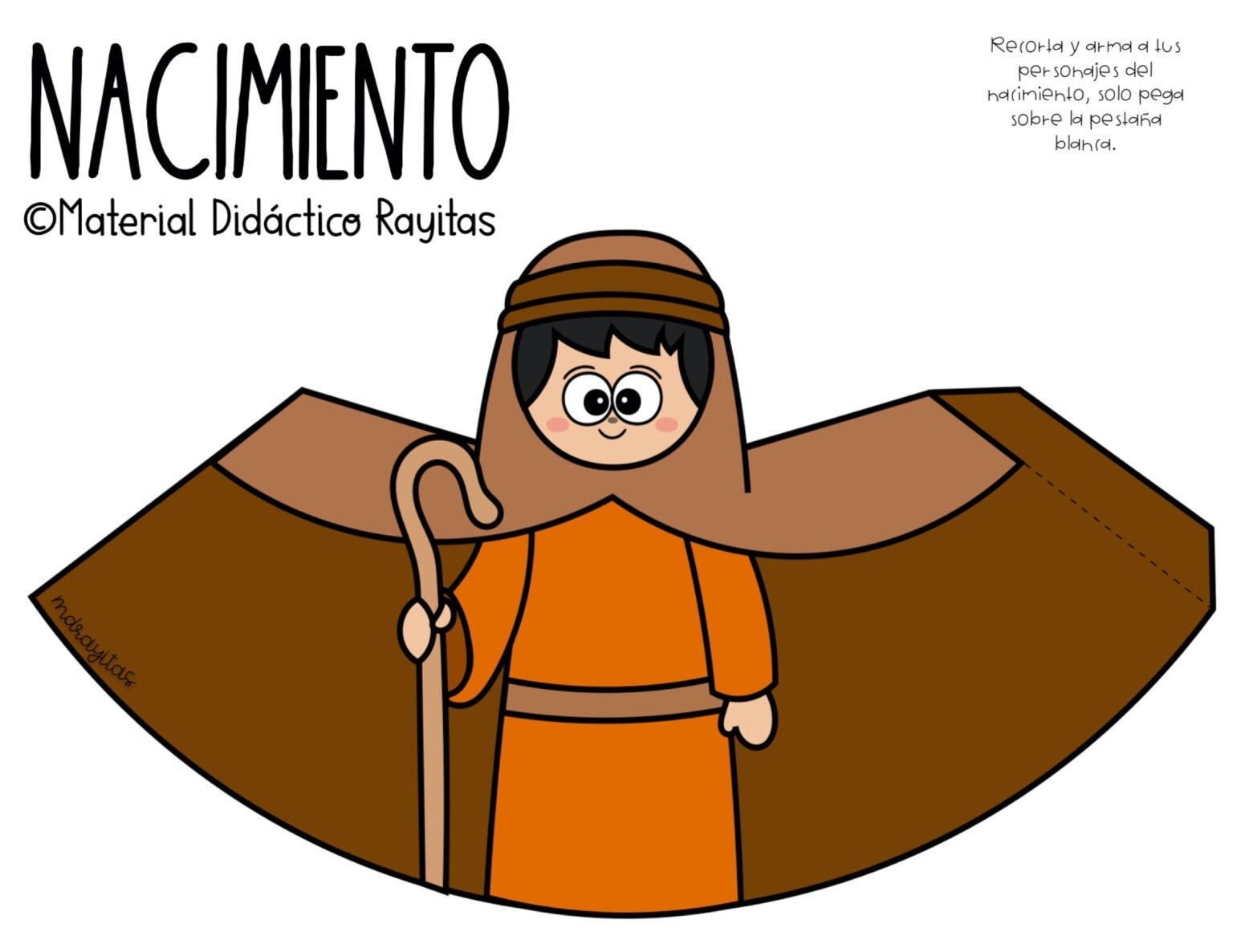 Bonitos Recortables para hacer nuestro Belén de Navidad -Orientacion ...