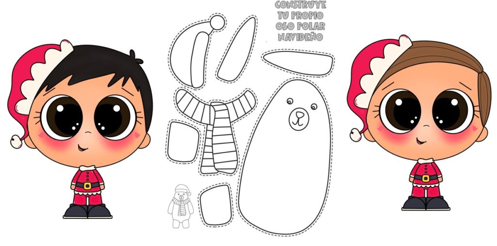 Colorea, recorta y pega para construir tu oso polar navideño 🐻‍❄️🎄 ¡La Navidad es una época perfecta para disfrutar de actividades creativas y manualidades! Te traemos una divertida actividad de […]