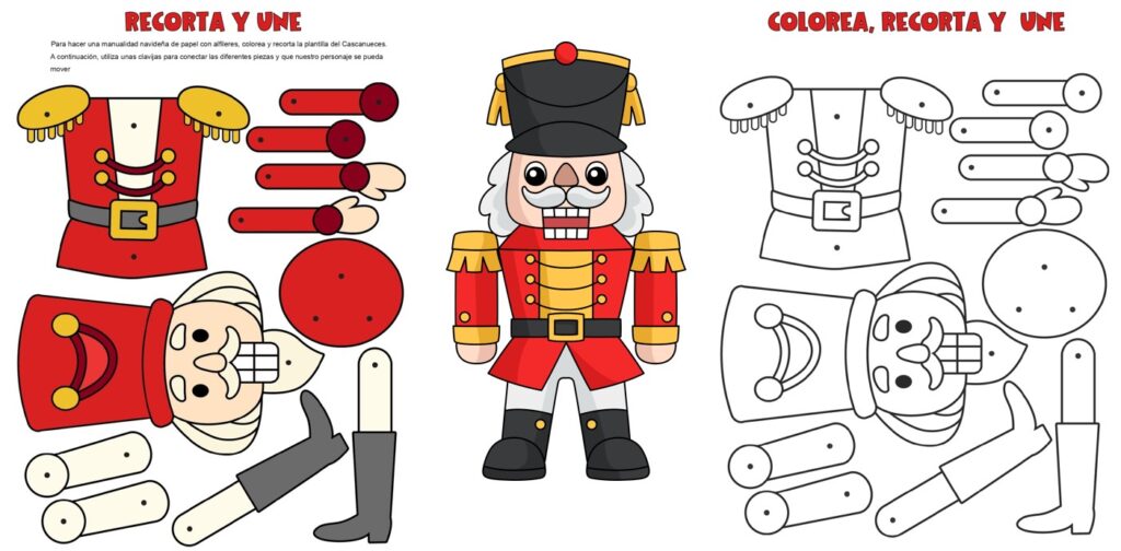 Esta Navidad, dale vida a un clásico personaje navideño con esta divertida manualidad: una marioneta de Cascanueces. Esta actividad es ideal para niños, combinando colorear, recortar y ensamblar para crear una figura articulada […]