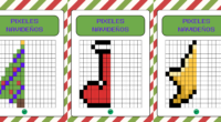 ¿Buscas una actividad divertida y educativa para esta Navidad? ¡Nuestros dibujos navideños con pixeles son perfectos para estimular la creatividad y las habilidades matemáticas de los más pequeños! Con estas […]