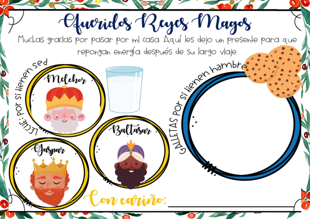 Os dejamos este bonito detalle para imprimir y dejar en nuestras casas para que cuándo lleguen los Reyes Magos a casa puedan comer antes de dejar los regalos a nuestros […]