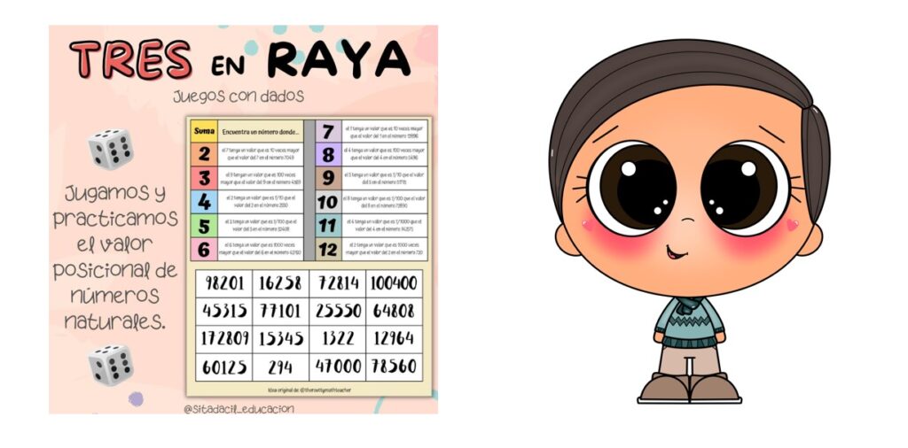 🎲Utilizamos juegos con #dados para realizar actividades con las que trabajar diferentes conceptos #matemáticos. En esta ocasión vamos a repasar el valor posicional de números #naturales. Con él, el alumnado podrá poner en práctica […]