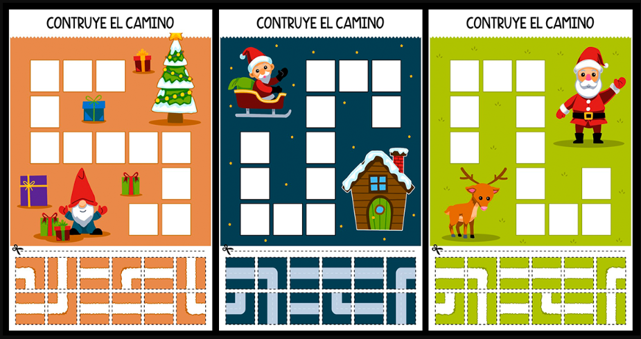 Hoy queremos compartir con vosotros una actividad manipulativa perfecta para trabajar la orientación espacial en estas fechas tan especiales. ¡Y con temática navideña! La actividad se centra en un camino […]
