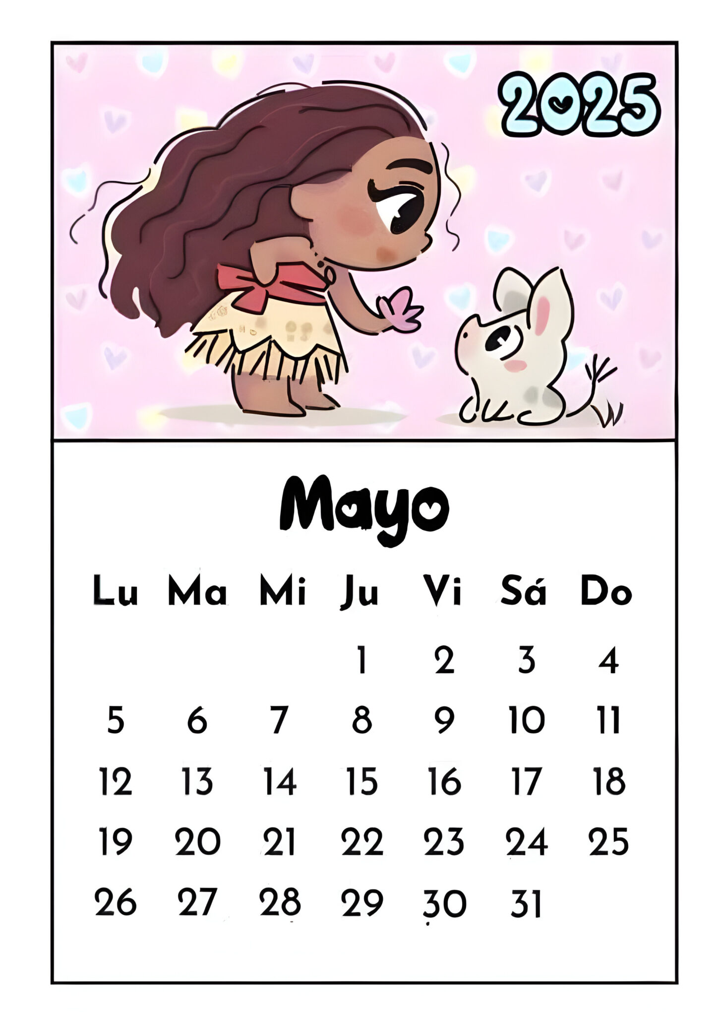 Bonito calendario 2025 entrañables princesas Disney Orientacion Andujar
