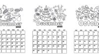 Calendario 2025 en ingles para colorear y divertirse Calendario 2025 en ingles para colorear y divertirse