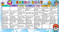 Comienza el año con una herramienta educativa que combina planificación y aprendizaje. Este calendario de enero 2025 incluye un dictado diario de palabras, diseñado para reforzar la ortografía, el vocabulario […]