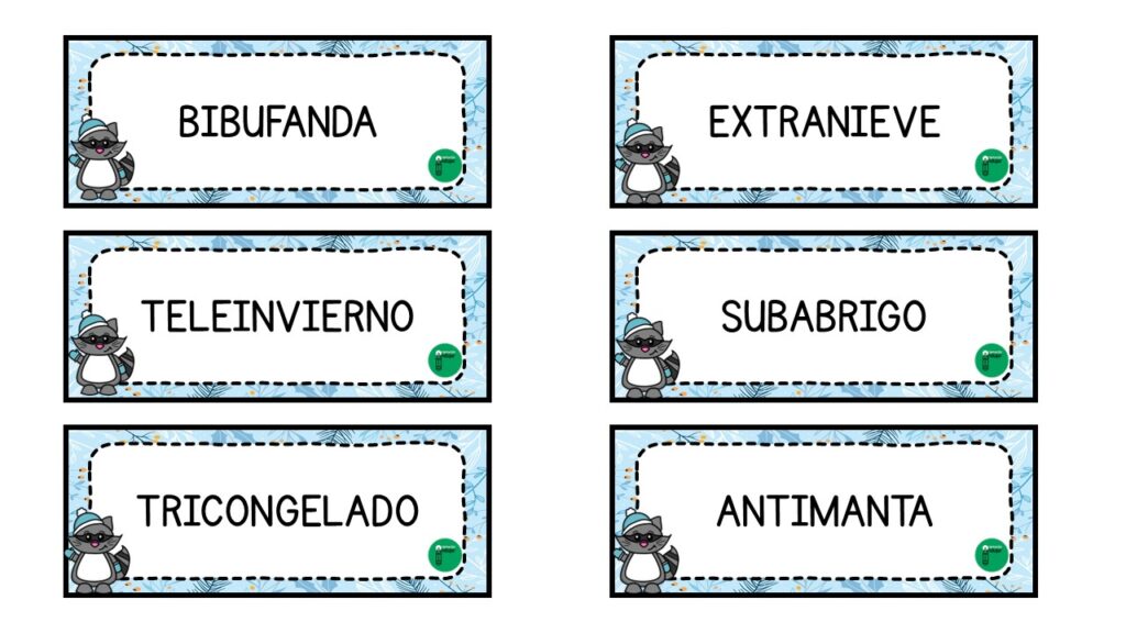 El siguiente recurso está diseñado para que los niños desarrollen su imaginación y creatividad creando nuevas palabras combinando prefijos con términos relacionados con el invierno. A partir de este material […]