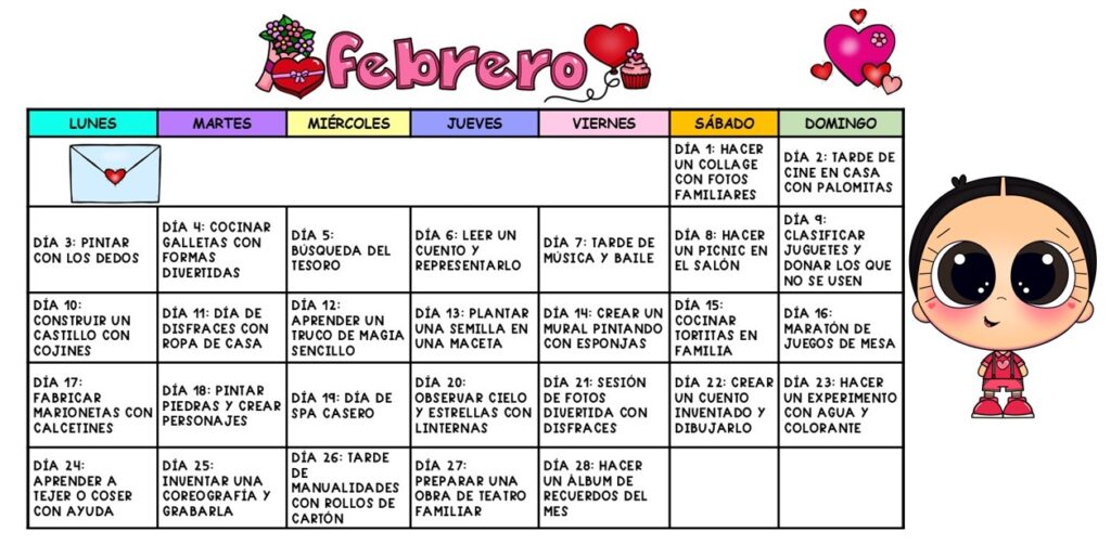 ¡Febrero ya está aquí en breve! Y con él, una excelente oportunidad para compartir momentos inolvidables con los niños, ya sea en casa o en clase. Por eso, hemos creado […]
