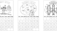 bonitos calendarios mes de enero para colorear y decorar tu clase  