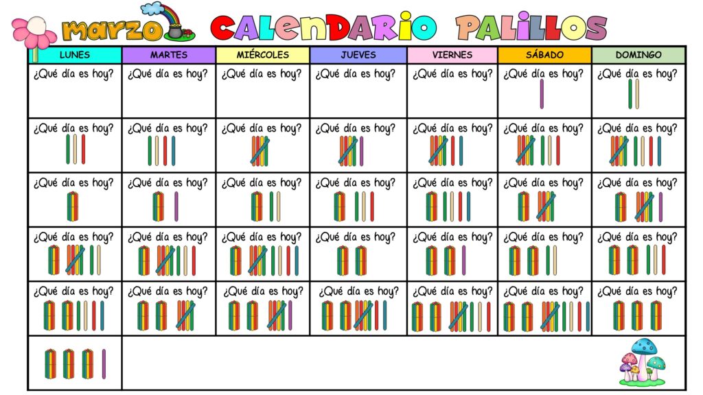 ¿Estás buscando una manera divertida y educativa de reforzar conceptos matemáticos con tus estudiantes? El Calendario Matemático de Palillos para el mes de marzo es la herramienta perfecta para integrar […]