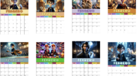 CALENDARIO ANOTACIONES FEBRERO 2025 Harry Potter