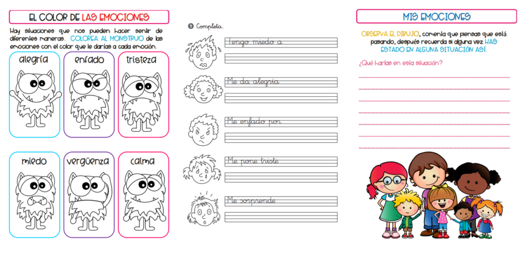 Trabajar la educación emocional desde edades tempranas es fundamental para ayudar a los niños a identificar, expresar y regular sus emociones de manera saludable. Este cuadernito de emociones está diseñado […]