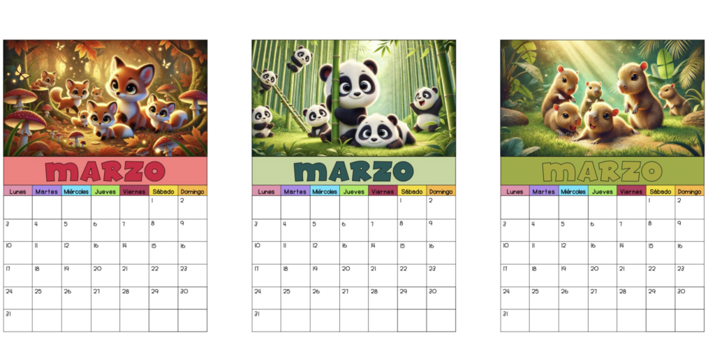   Marzo llega con ternura y organización, y qué mejor manera de planificar tus días que con este hermoso calendario de anotaciones con temática de animales bebés. Ideal para el […]