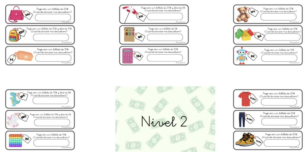 El manejo del dinero es una habilidad esencial para la vida diaria, y qué mejor manera de aprenderlo que con problemas matemáticos adaptados a diferentes niveles. Este material incluye ejercicios […]