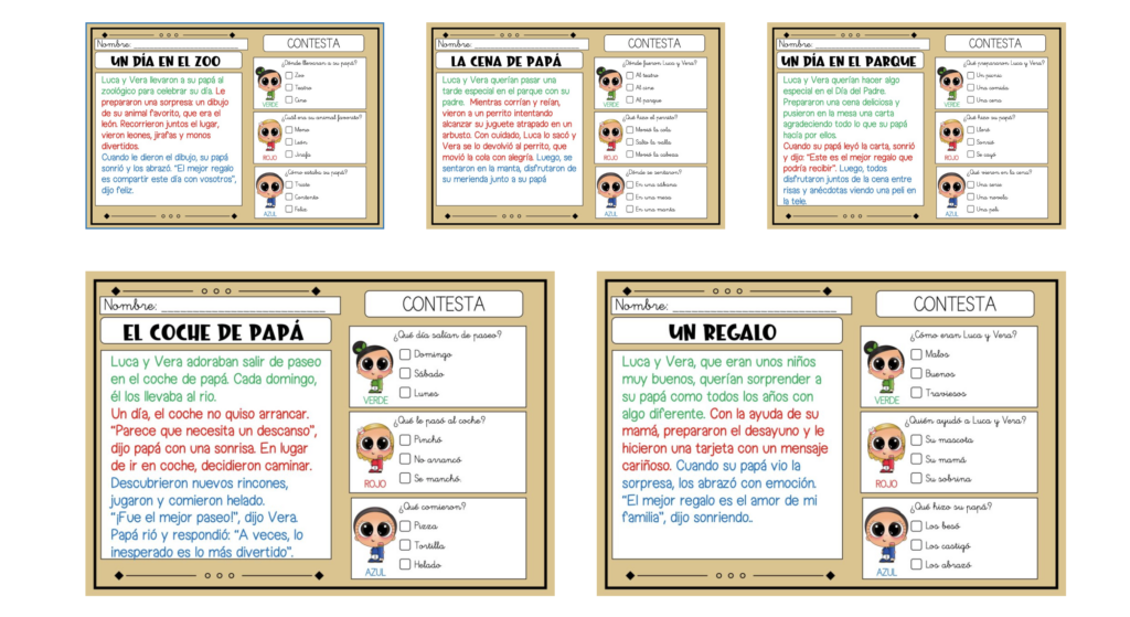 El Día del Padre es una fecha especial para celebrar y reflexionar sobre la importancia de los padres en nuestras vidas. Para ello, hemos creado este material de lecturas comprensivas […]