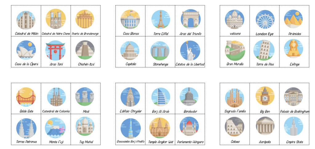 El aprendizaje del vocabulario y la categorización semántica es esencial en la enseñanza estructurada, especialmente en educación especial y metodología TEACCH. Estas flashcards de monumentos del mundo están diseñadas para […]
