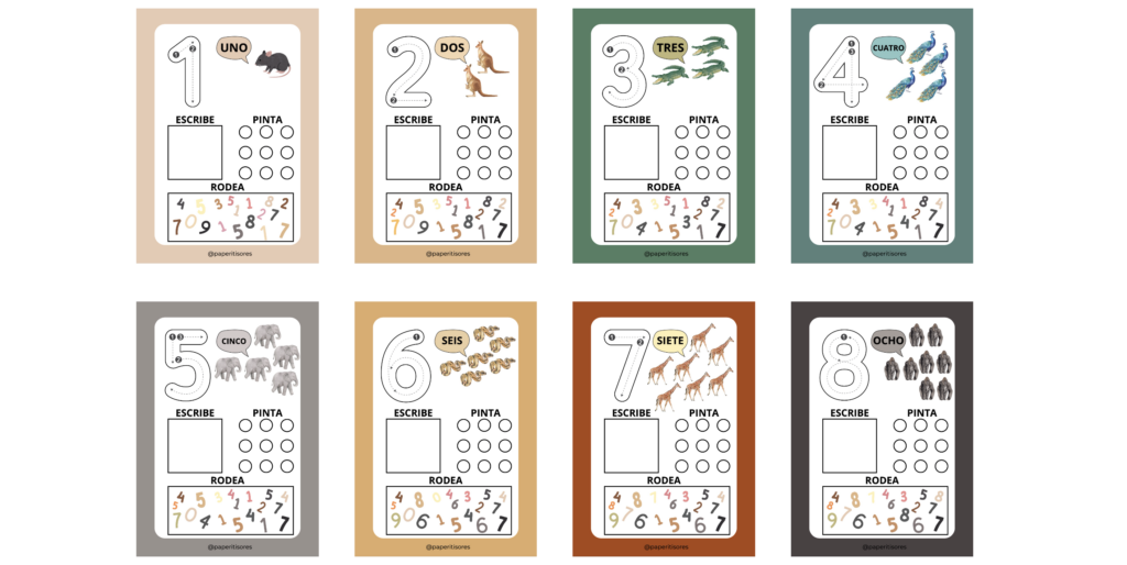 Contar nunca fue tan divertido! Este precioso material combina el aprendizaje de los números del 1 al 9 con adorables animalitos ilustrados que acompañarán a los más pequeños en su […]
