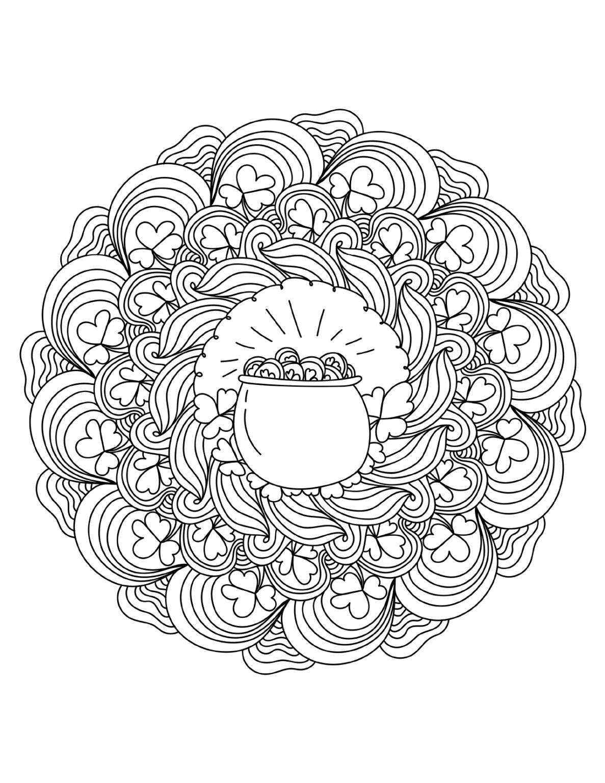 St. Patricks Day 25 Coloring Pages - Orientacion Andujar