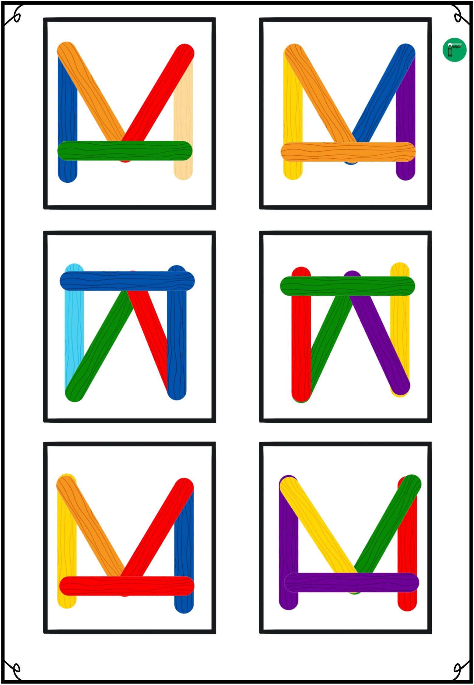 TARJETAS MANIPULATIVAS CON PALOS DE HELADO Avanzado6 Orientaci n 