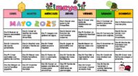 ¡Demos la bienvenida al mes de mayo con propuestas llenas de alegría! Este calendario especial para mayo 2025 está pensado para promover el tiempo de calidad en familia con actividades […]