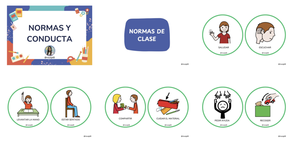 Este recurso está diseñado para apoyar el desarrollo de conductas positivas y reforzar las normas básicas en contextos educativos, especialmente en aulas TEA y entornos de apoyo educativo. A través […]