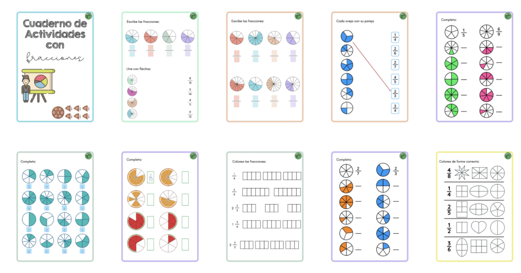 Trabajar las fracciones puede ser divertido, visual y muy manipulativo. Este cuaderno está pensado para ayudar al alumnado a comprender este concepto matemático de forma gradual y significativa, a través […]