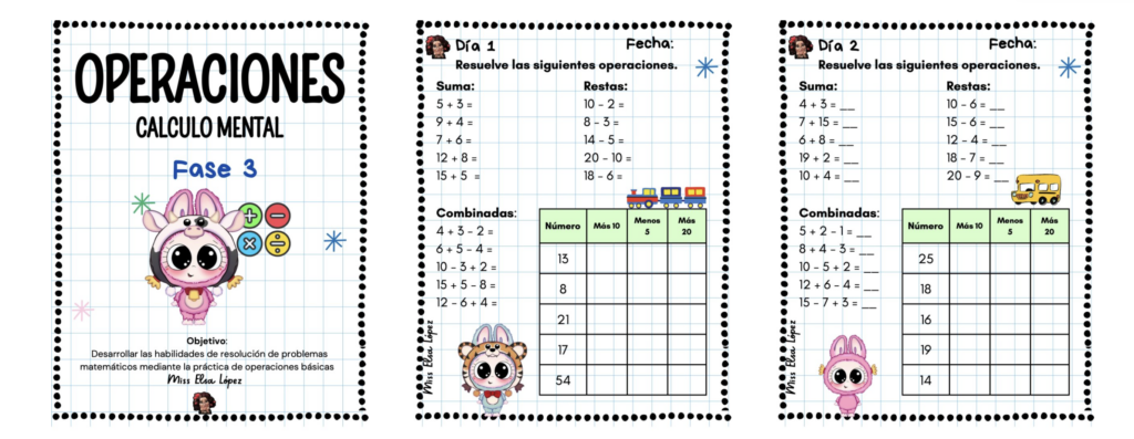 ¡Sube al autobús del cálculo y disfruta de las matemáticas de forma divertida! Con estas fichas temáticas, los niños podrán reforzar el cálculo mental y practicar operaciones básicas en un […]