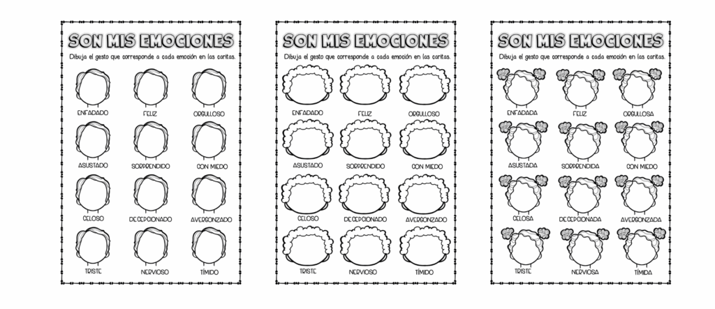 Este recurso es ideal para trabajar la educación emocional desde una perspectiva artística. A través del dibujo, los niños podrán identificar, representar y comprender las emociones que sienten o que […]