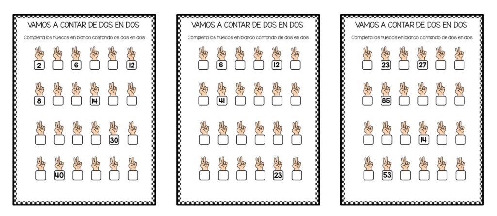 Con este material, los peques podrán aprender y reforzar el conteo en intervalos de dos de forma visual, manipulativa y divertida. Las fichas están diseñadas para trabajar la numeración, la […]