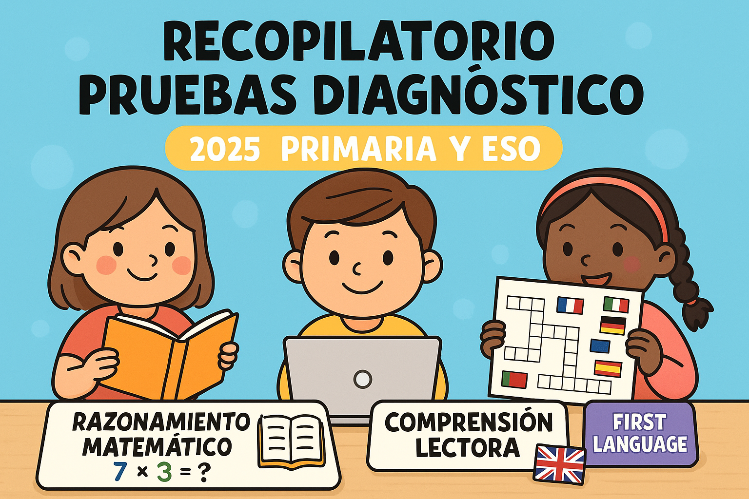 Ponemos a vuestra disposición un recopilatorio completo de actividades y ejemplos de pruebas diagnóstico correspondientes a los niveles de Educación Primaria y Educación Secundaria Obligatoria (ESO) del curso 2025. Estas […]
