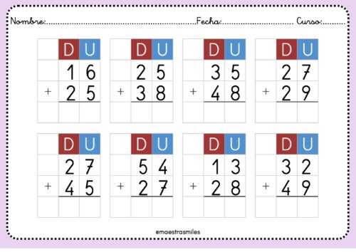 NUEVO CUADERNO DE SUMAS Y RESTAS CON LLEVADAS + 50 pags. - Orientacion ...