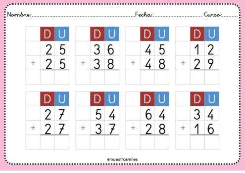 NUEVO CUADERNO DE SUMAS Y RESTAS CON LLEVADAS + 50 pags. - Orientacion ...