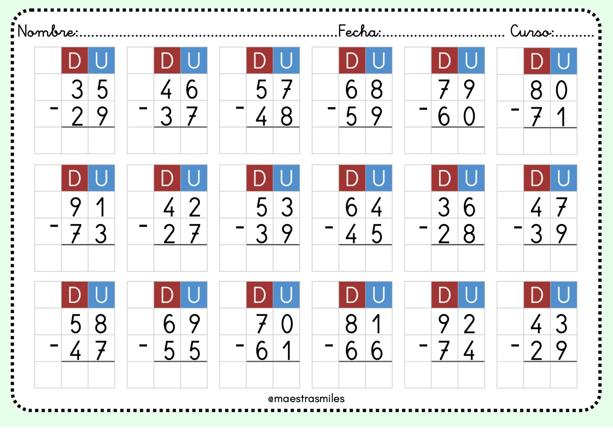 NUEVO CUADERNO DE SUMAS Y RESTAS CON LLEVADAS + 50 pags. - Orientacion ...