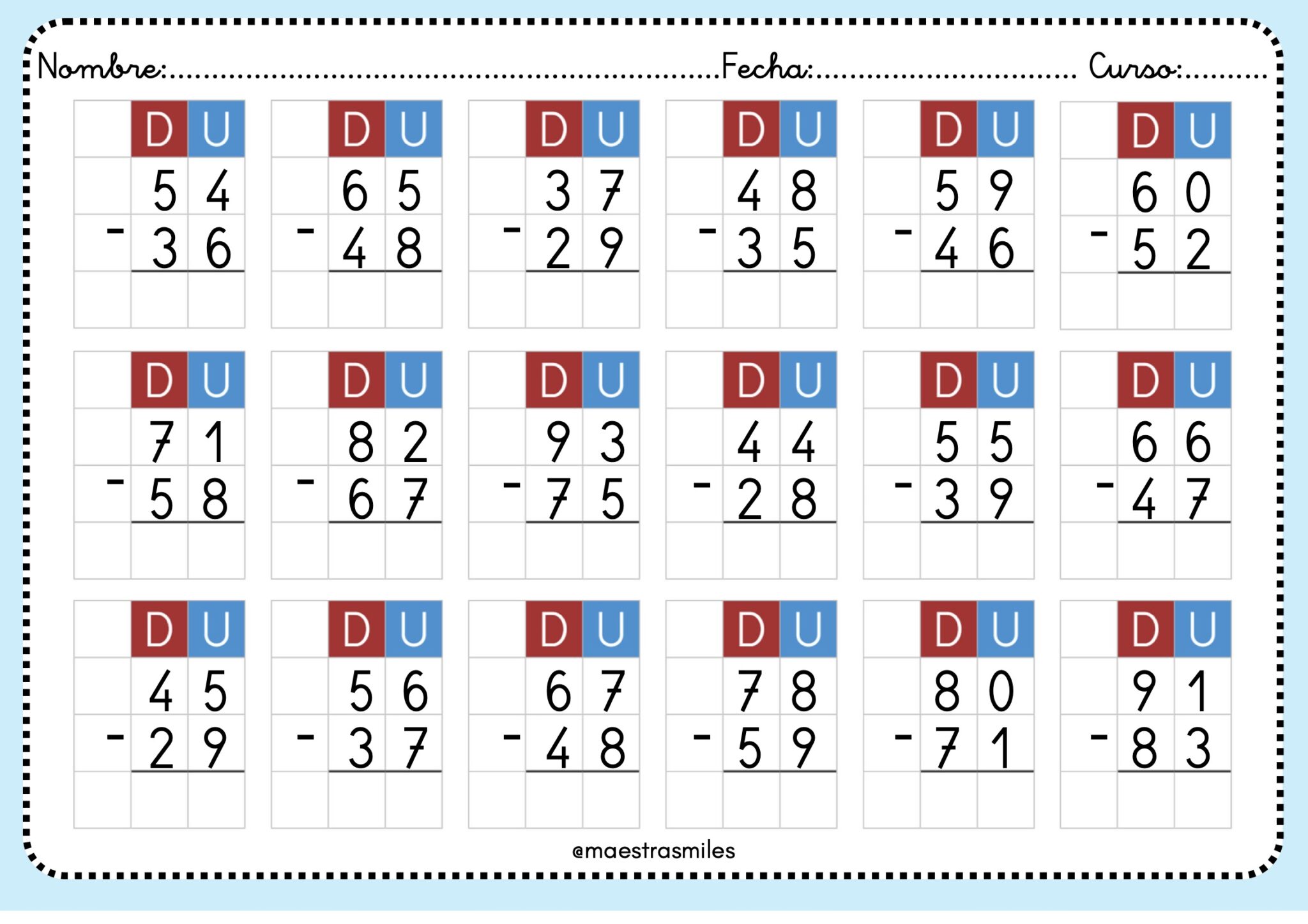 NUEVO CUADERNO DE SUMAS Y RESTAS CON LLEVADAS + 50 pags. - Orientacion ...