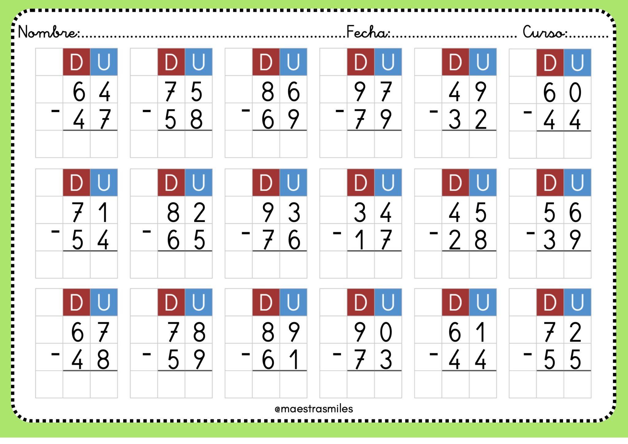 NUEVO CUADERNO DE SUMAS Y RESTAS CON LLEVADAS + 50 pags. - Orientacion ...