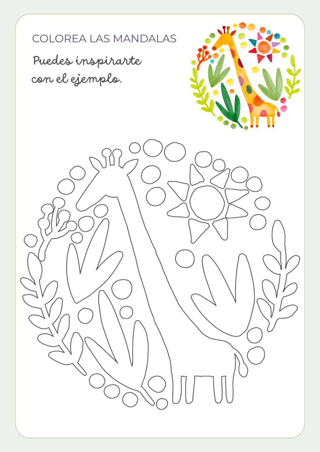 Bonitas mandalas de animales listas para colorear - Orientacion Andujar