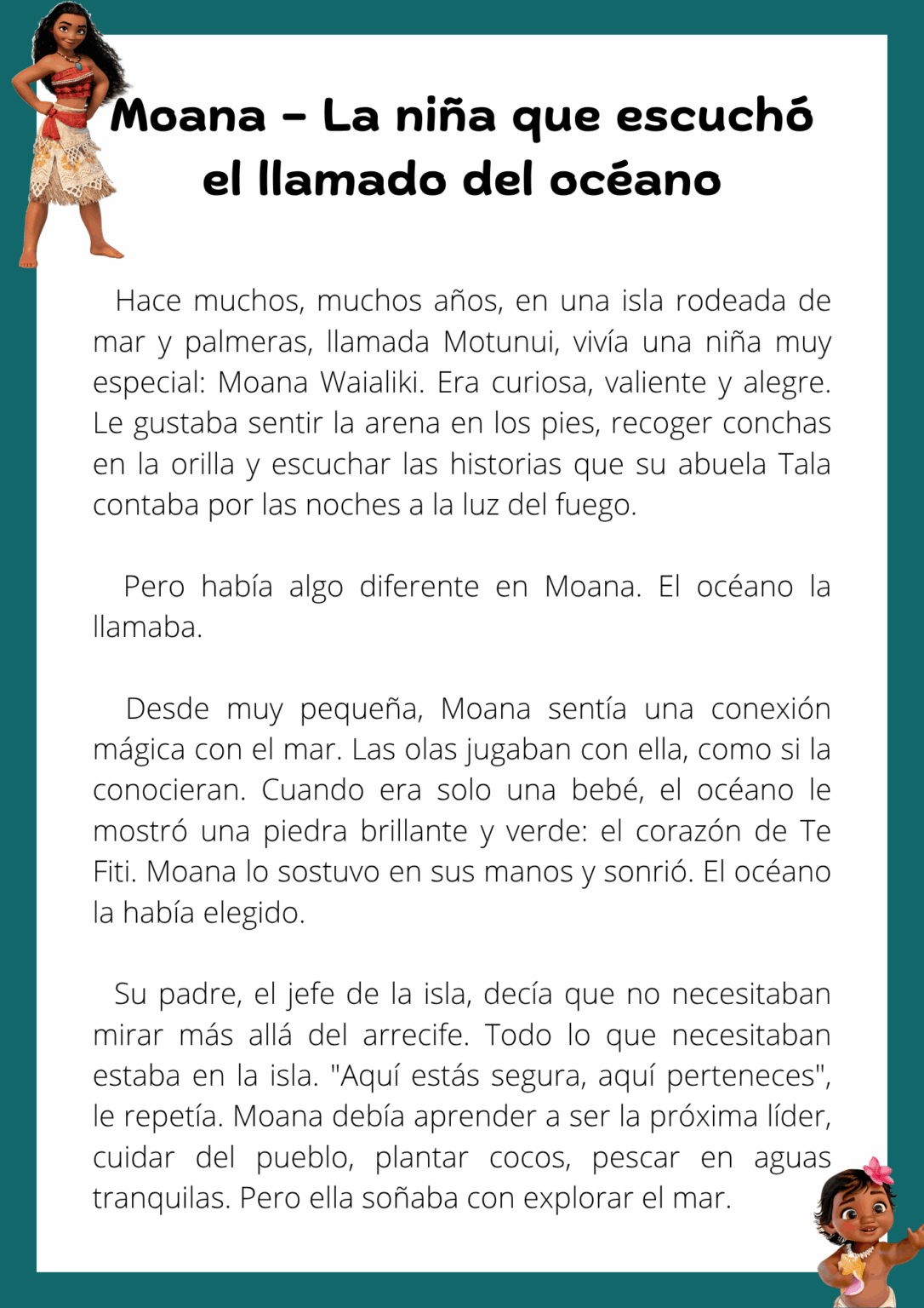 Cuento Largo Basado en Moana - Orientacion Andujar