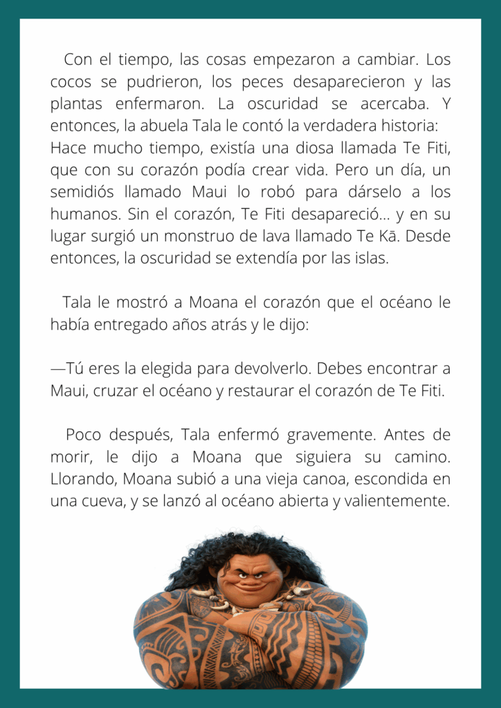 Cuento Largo Basado en Moana - Orientacion Andujar