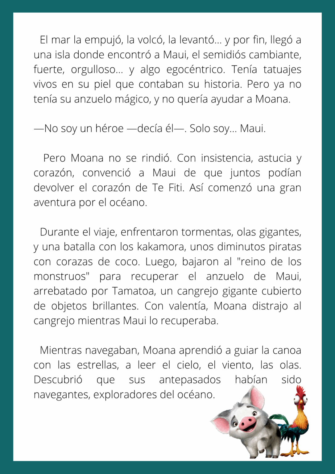 Cuento Largo Basado en Moana - Orientacion Andujar