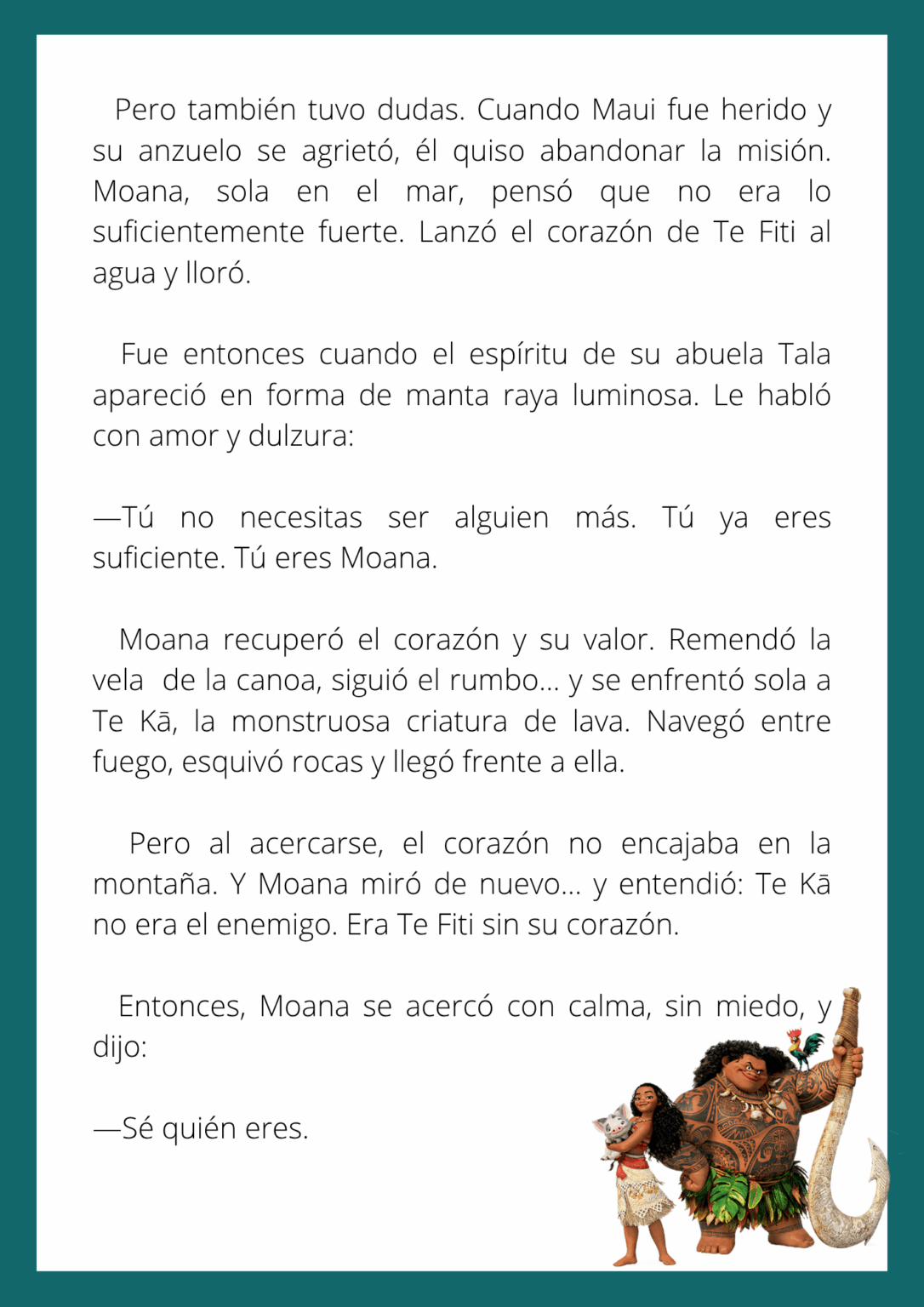 Cuento Largo Basado en Moana - Orientacion Andujar