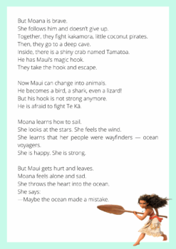 Cuento en Inglés de Moana incluye vocabulario de trabajo - Orientacion ...