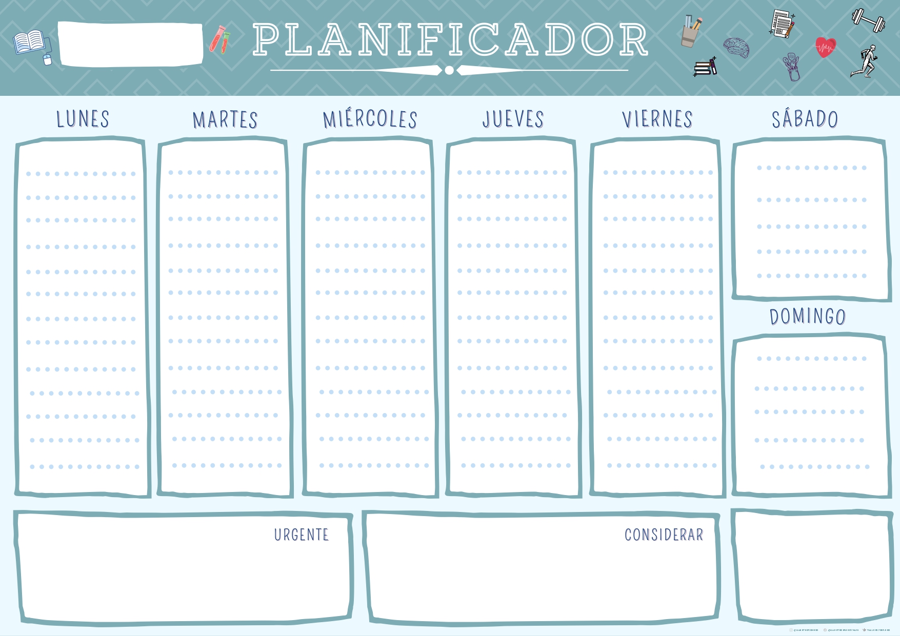 Bonitos Planificadores Semanales Listos Para Imprimir Orientacion Andujar